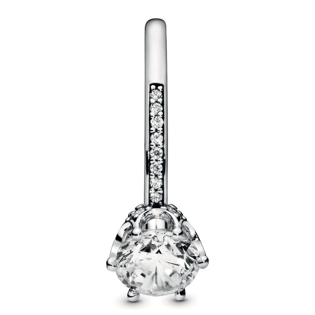 Pandora Clear Sparkling Crown Solitaire Ring