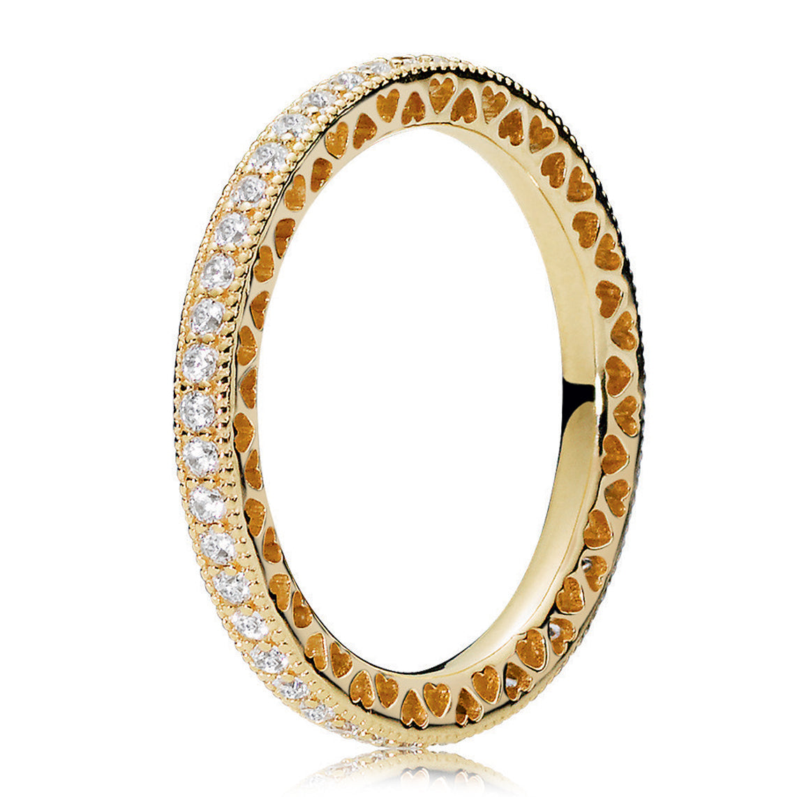 Pandora Sparkle & Hearts Ring