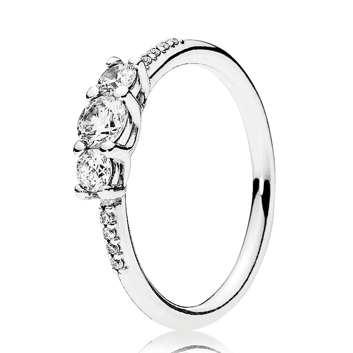 Pandora Clear Three-Stone Ring