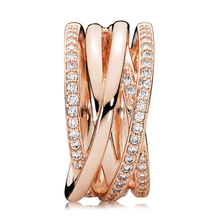 Pandora Sparkling & Polished Lines Ring