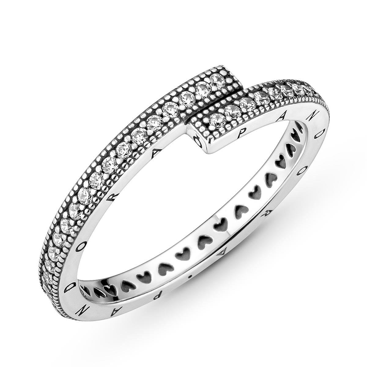 Pandora Sparkling Overlapping Ring
