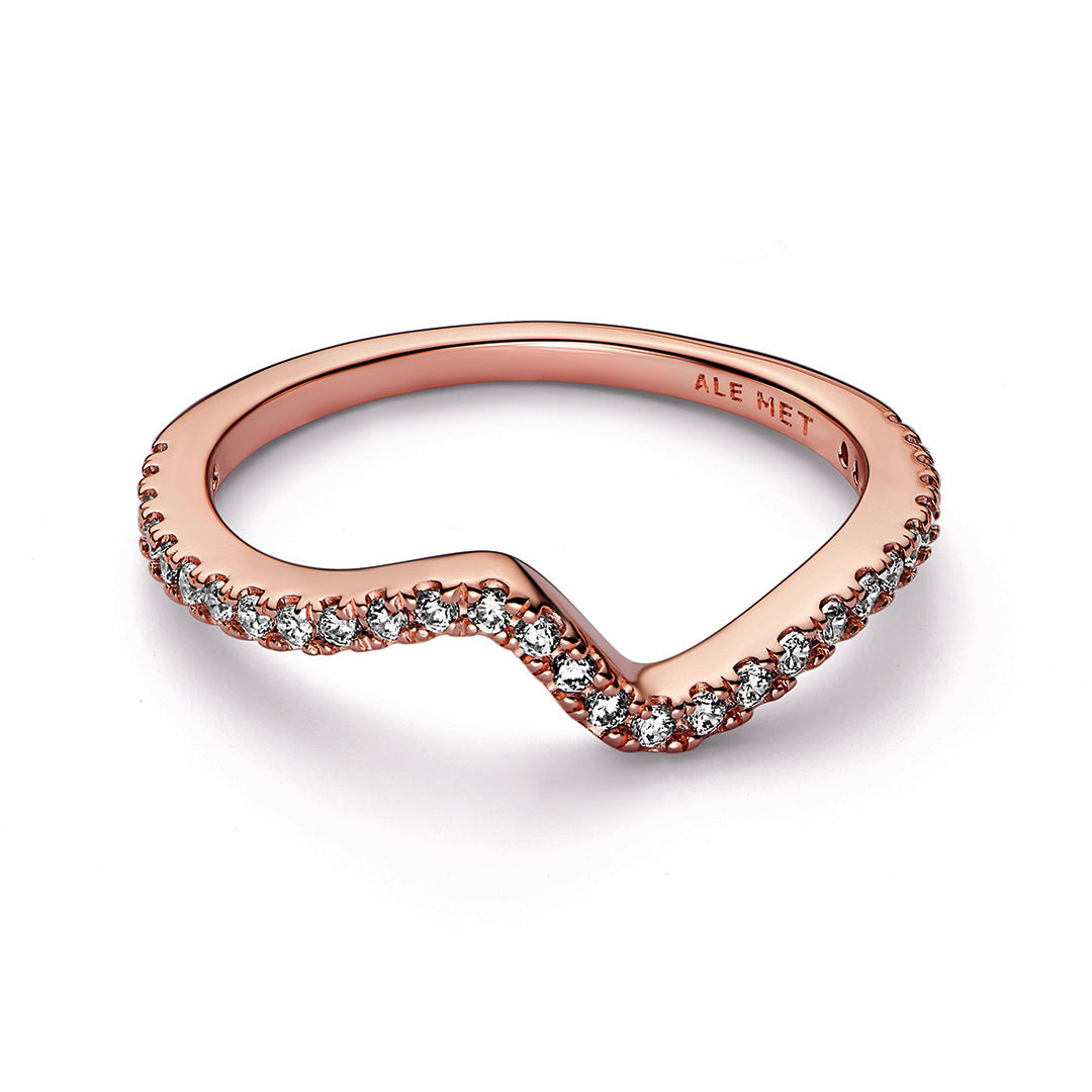 Sparkling Wave Ring