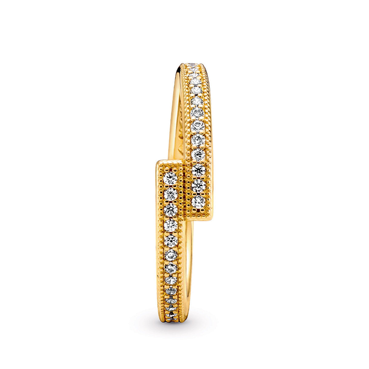 Pandora Sparkling Overlapping Ring